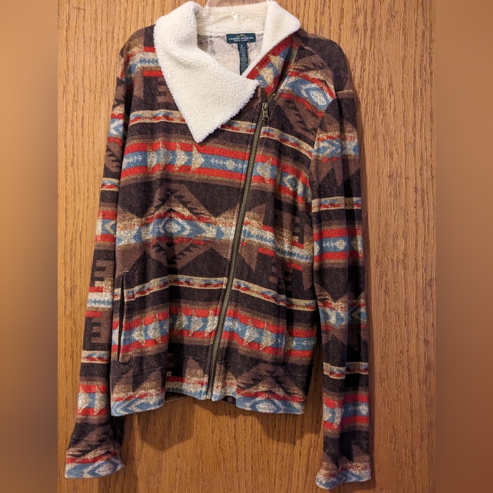 Lauren Ralph Lauren Aztec Sherpa Jacket